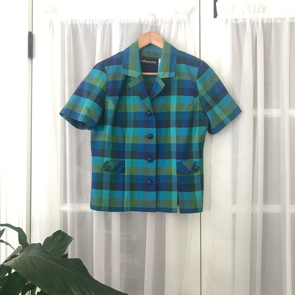 Sag Harbor Tops - Sag Harbor Plaid Dome Button Down Top